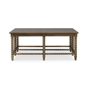 Bramble Cholet Square Coffee Table in Straw Wash-Bramble-Blue Hand Home