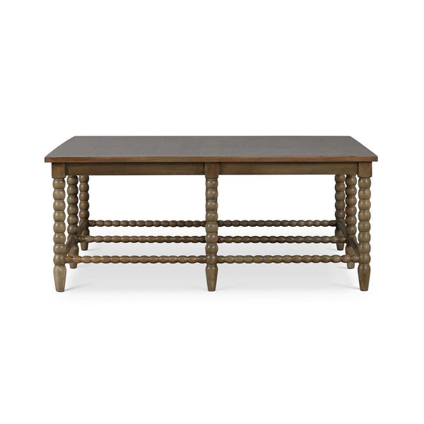 Bramble Cholet Square Coffee Table in Straw Wash-Bramble-Blue Hand Home