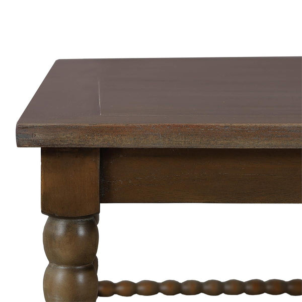 Bramble Cholet Square Coffee Table in Straw Wash-Bramble-Blue Hand Home