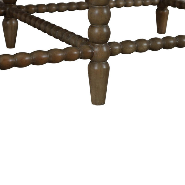 Bramble Cholet Square Coffee Table in Straw Wash-Bramble-Blue Hand Home