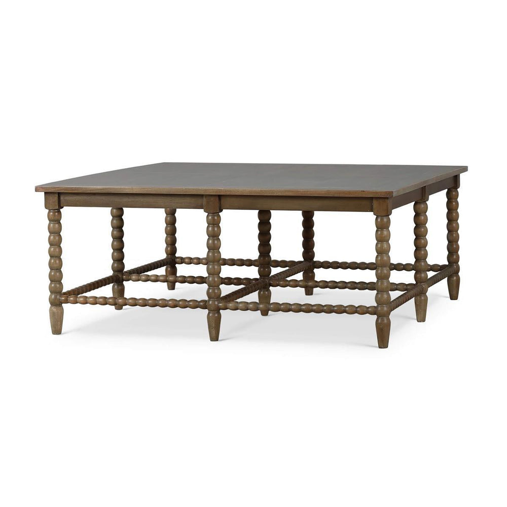 Bramble Cholet Square Coffee Table in Straw Wash-Bramble-Blue Hand Home