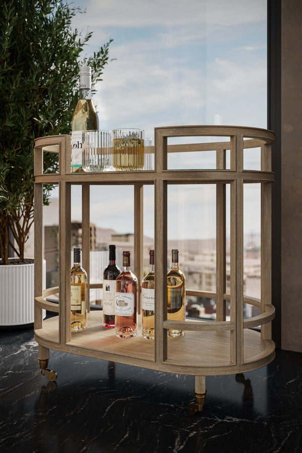 Bramble Cohan Barcart In Sandbar-Bramble-Blue Hand Home