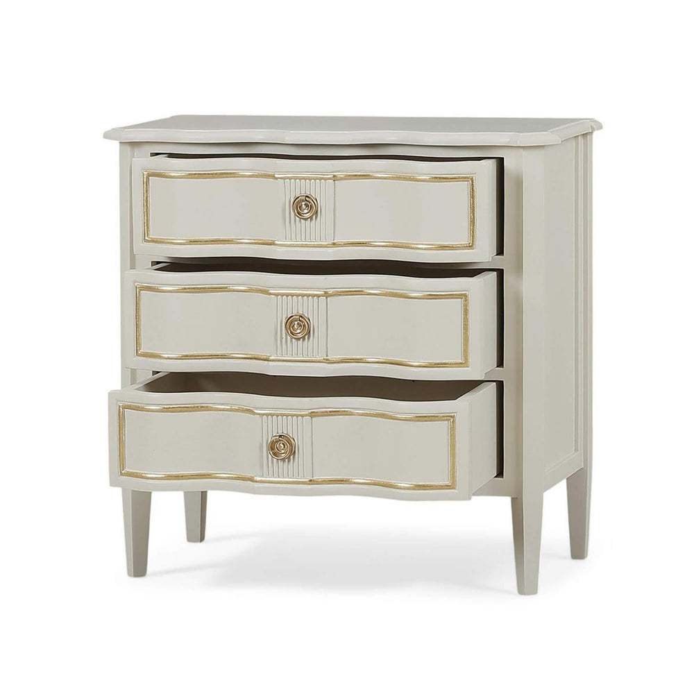 Connaught 3 Drawer Bedside Table in Solid Hardwood by-Blue Hand Home