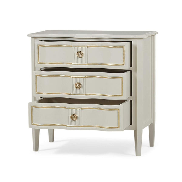 Connaught 3 Drawer Bedside Table in Solid Hardwood by-Blue Hand Home
