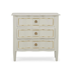 Connaught 3 Drawer Bedside Table in Solid Hardwood by-Blue Hand Home