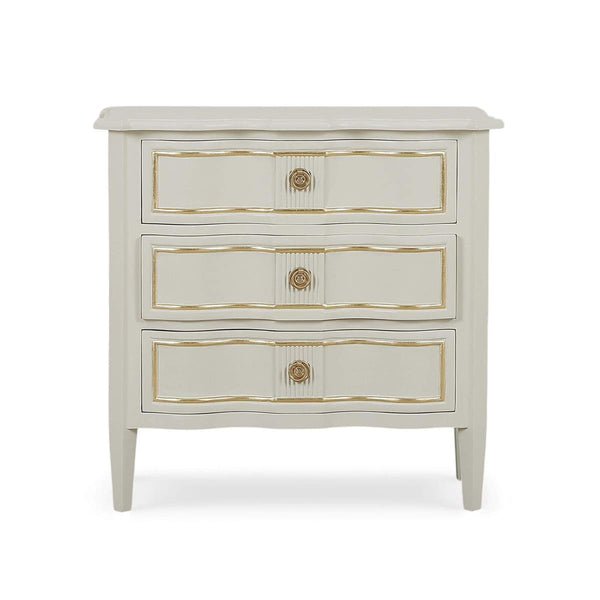 Connaught 3 Drawer Bedside Table in Solid Hardwood by-Blue Hand Home