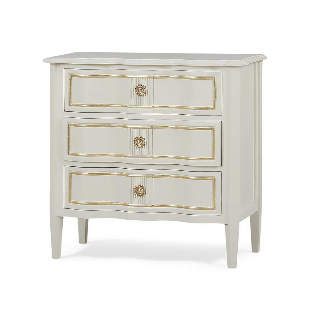 Connaught 3 Drawer Bedside Table in Solid Hardwood by-Blue Hand Home