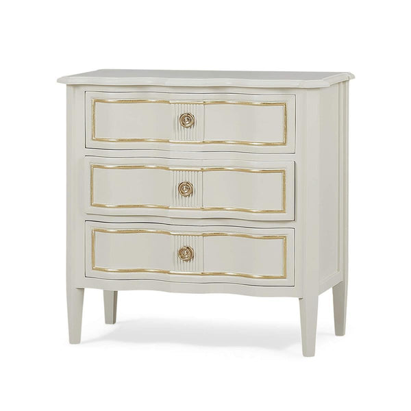 Connaught 3 Drawer Bedside Table in Solid Hardwood by-Blue Hand Home