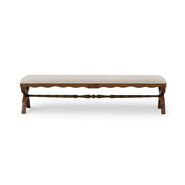 Connaught Boudoir Bench-Blue Hand Home