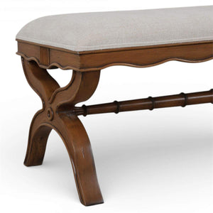 Connaught Boudoir Bench-Blue Hand Home