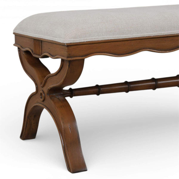 Connaught Boudoir Bench-Blue Hand Home