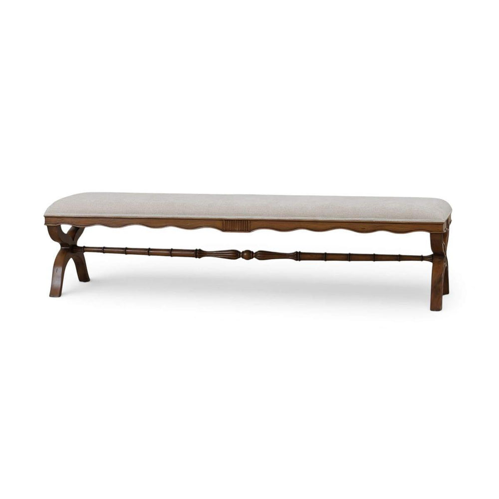 Connaught Boudoir Bench-Blue Hand Home