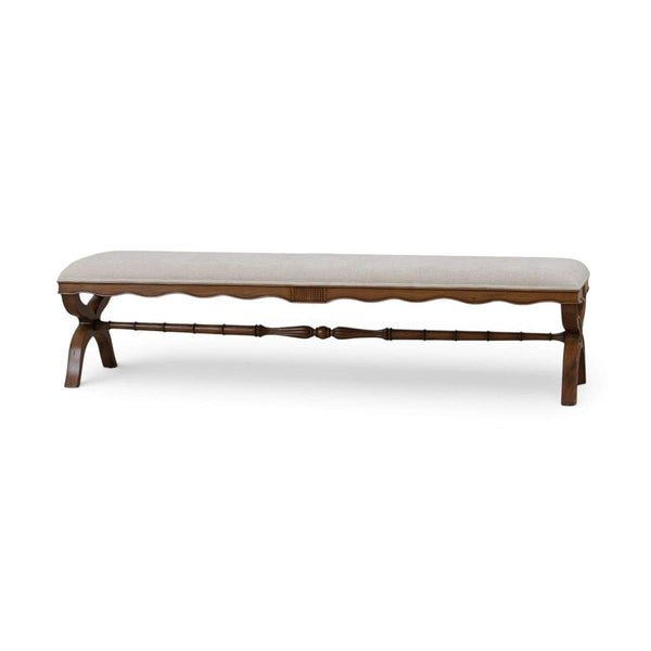 Connaught Boudoir Bench-Blue Hand Home