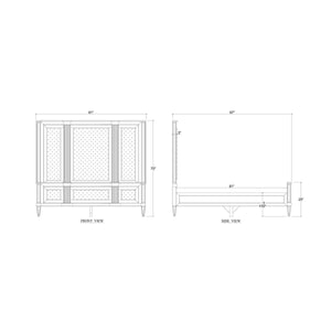 Connaught Upholstered King Bed by The Company-Blue Hand Home