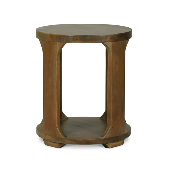 Bramble Corte End Table In Straw Wash-Bramble-Blue Hand Home
