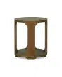 Bramble Corte End Table In Straw Wash-Bramble-Blue Hand Home