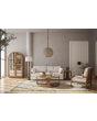 Bramble Corte End Table In Straw Wash-Bramble-Blue Hand Home
