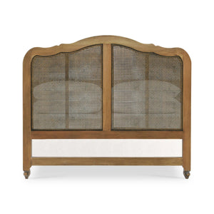Bramble Covington Bed Queen In Straw Wash W/ Rattan Glaze-Bramble-Blue Hand Home
