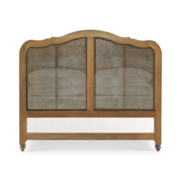 Bramble Covington Bed Queen In Straw Wash W/ Rattan Glaze-Bramble-Blue Hand Home