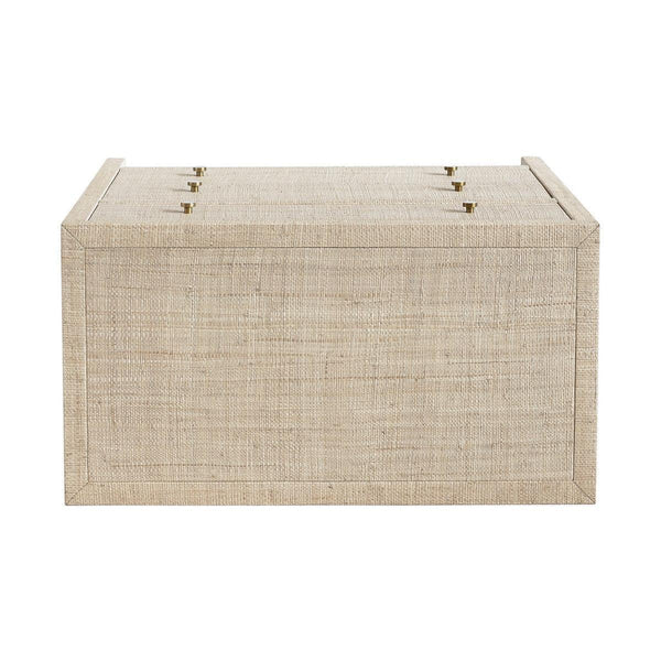 Paloma 3 Drawer Raffia Wrapped Dresser, 34"W, Natural