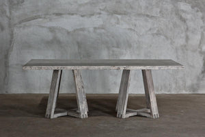 Reclaimed Elm Dining Table-Blue Hand Home