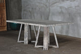 Reclaimed Elm Dining Table-Blue Hand Home