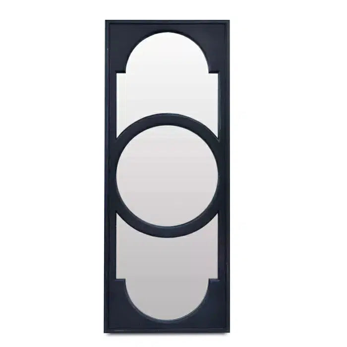 Bramble Dorchester Pier Mirror In Batavia Black-Bramble-Blue Hand Home