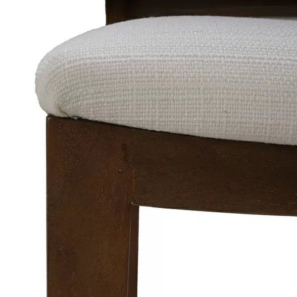 Bramble Dulwich Counter Stool In Straw Wash W/ Artic White Performance Fabric-Bramble-Blue Hand Home