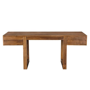 Newton Desk, Teak-Blue Hand Home