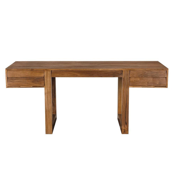 Newton Desk, Teak-Blue Hand Home