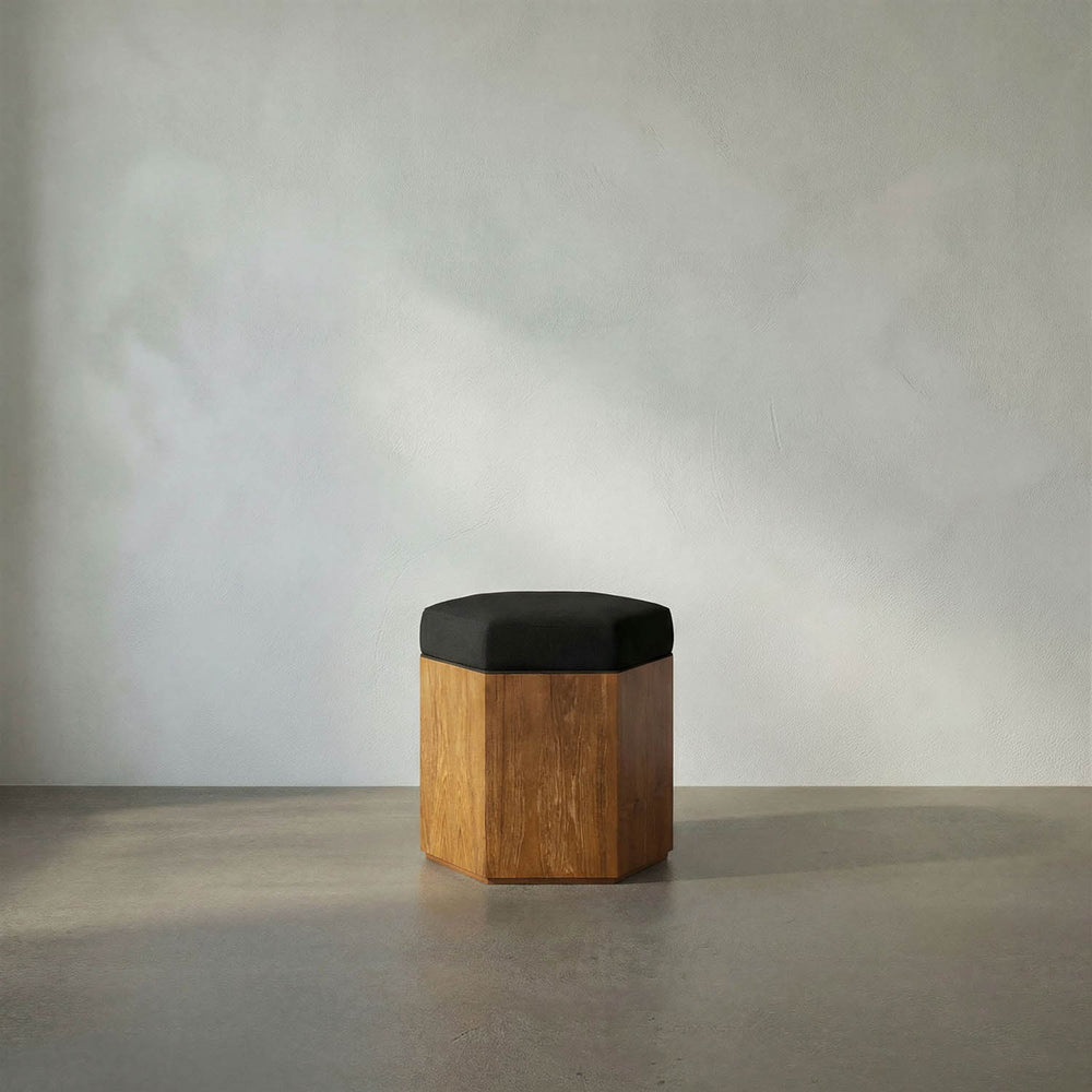 SX Octagon Stool A-Noir Furniture-Blue Hand Home