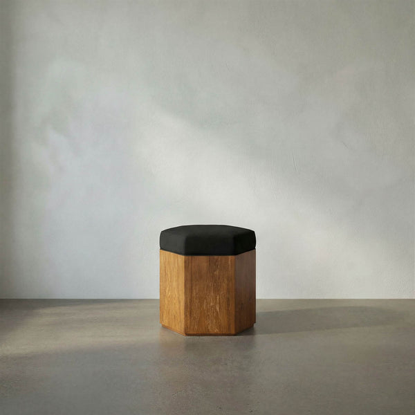 SX Octagon Stool A-Noir Furniture-Blue Hand Home