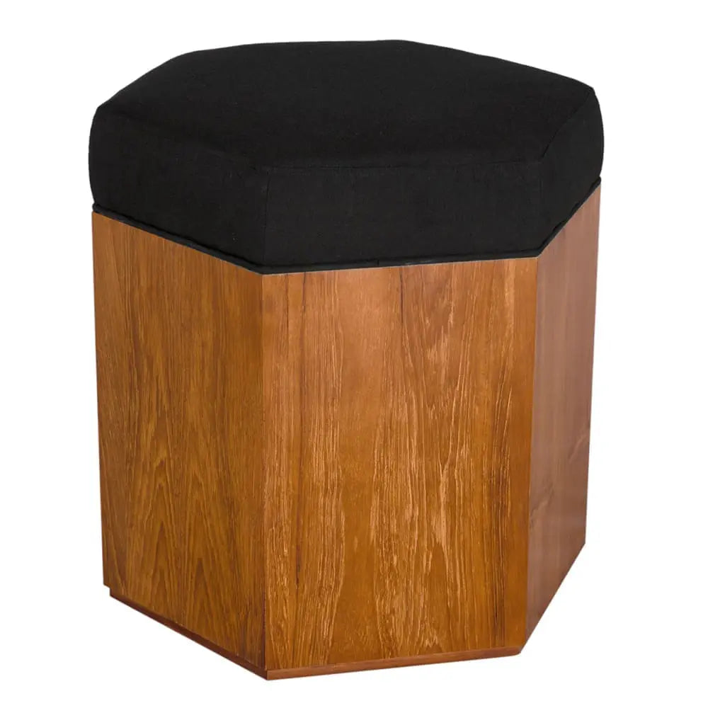 SX Octagon Stool A-Noir Furniture-Blue Hand Home