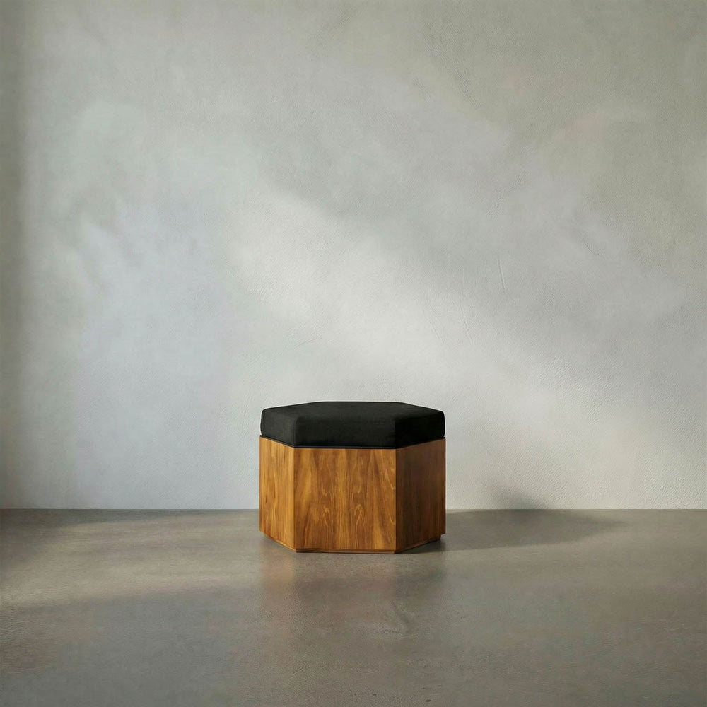 SX Octagon Stool B - Noir Trading Inc.-Noir Furniture-Blue Hand Home