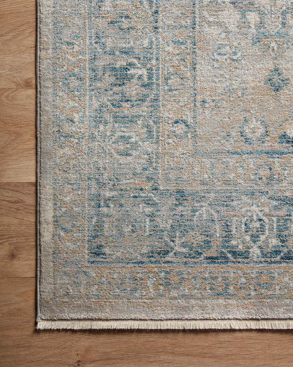 Magnolia Home by Joanna Gaines x Loloi Elise Rug - Neutral / Blue-Blue Hand Home