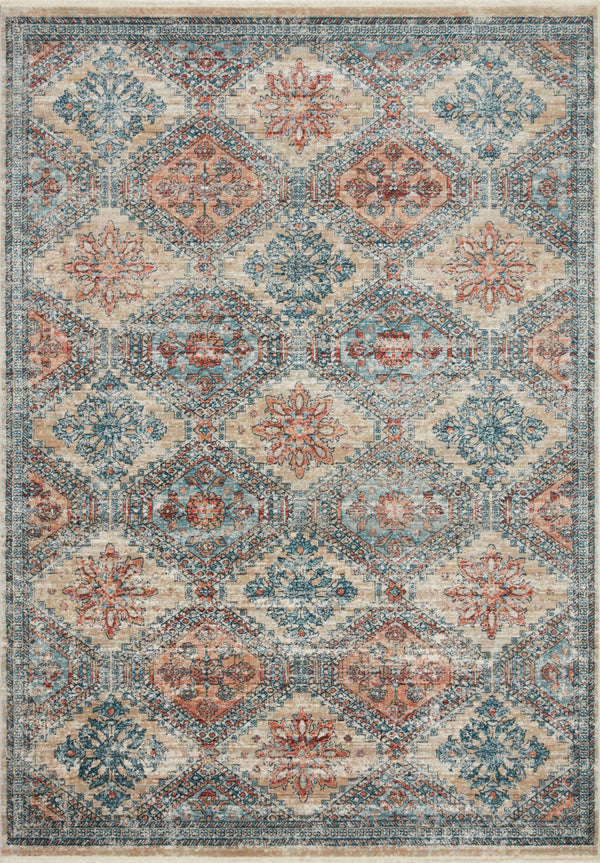 Magnolia Home by Joanna Gaines x Loloi Elise Rug - Multi / Blue-Blue Hand Home