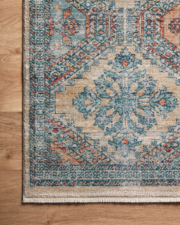 Magnolia Home by Joanna Gaines x Loloi Elise Rug - Multi / Blue-Blue Hand Home