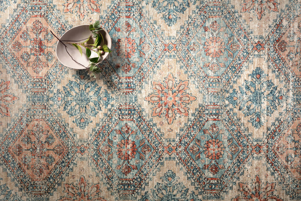 Magnolia Home by Joanna Gaines x Loloi Elise Rug - Multi / Blue-Blue Hand Home
