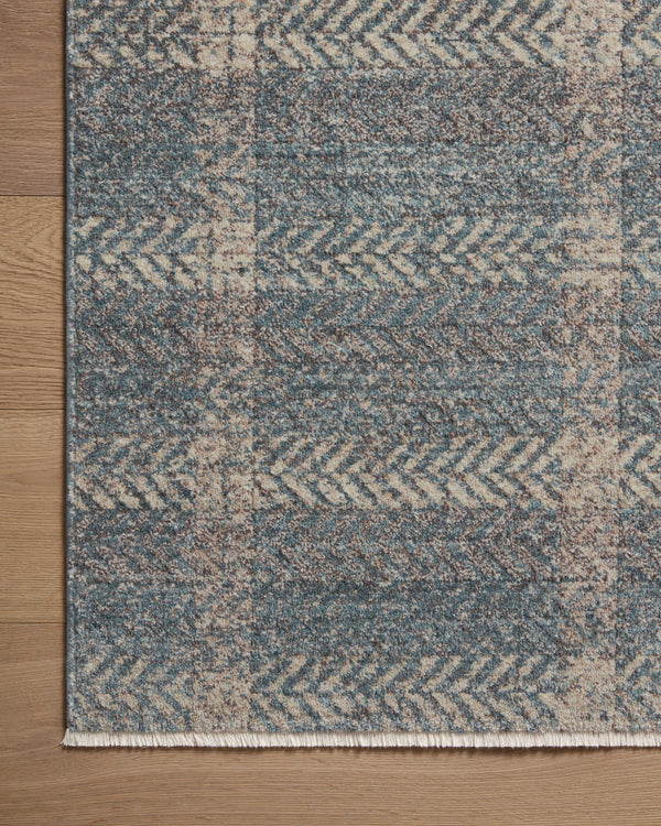 Angela Rose x Loloi Ember Rugs - Blue / Beige-Blue Hand Home