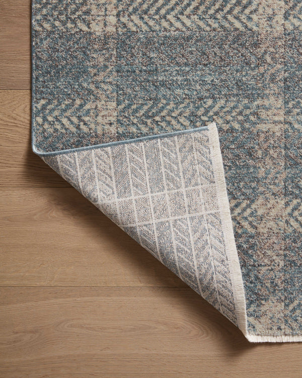 Angela Rose x Loloi Ember Rugs - Blue / Beige-Blue Hand Home