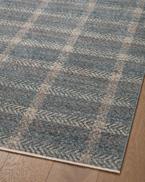 Angela Rose x Loloi Ember Rugs - Blue / Beige-Blue Hand Home