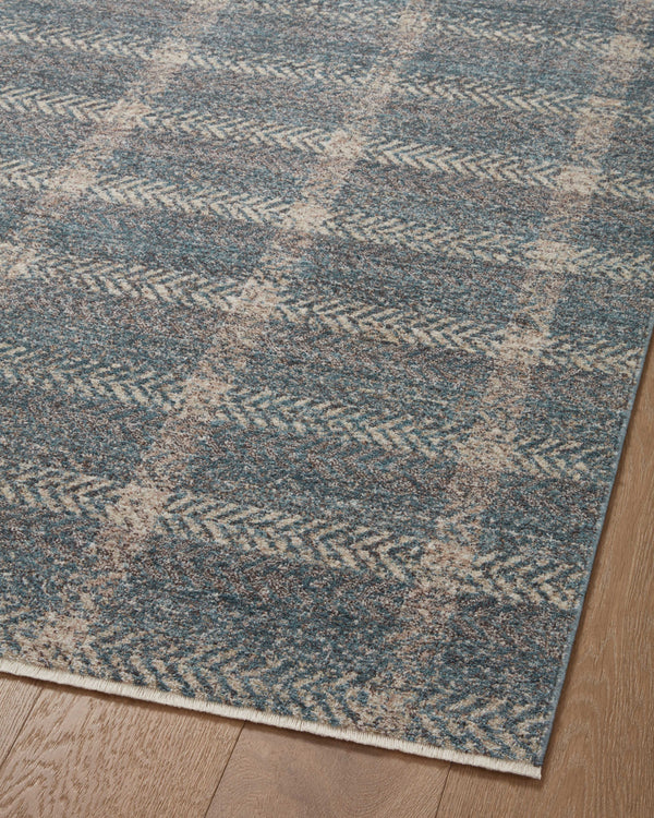 Angela Rose x Loloi Ember Rugs - Blue / Beige-Blue Hand Home