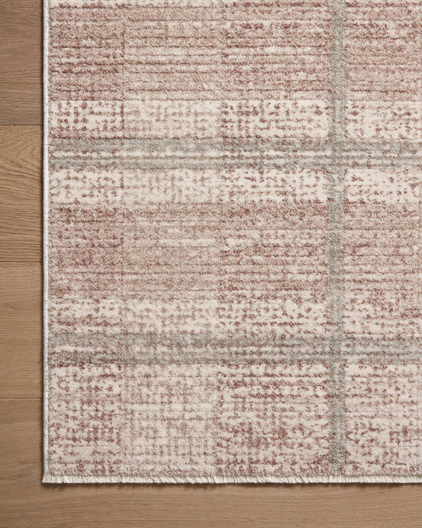 Angela Rose x Loloi Ember Rugs - Clay / Mist-Blue Hand Home