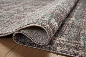 Angela Rose x Loloi Ember Rugs - Espresso / Multi-Blue Hand Home