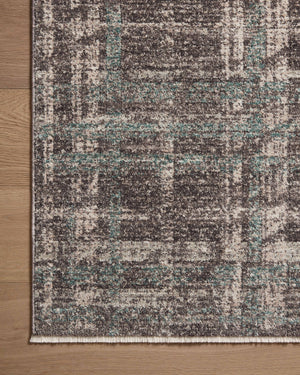 Angela Rose x Loloi Ember Rugs - Espresso / Multi-Blue Hand Home
