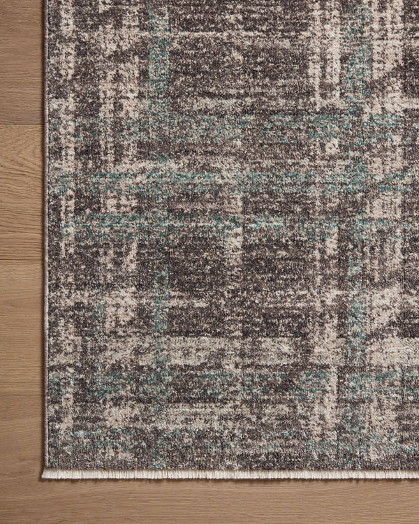 Angela Rose x Loloi Ember Rugs - Espresso / Multi-Blue Hand Home