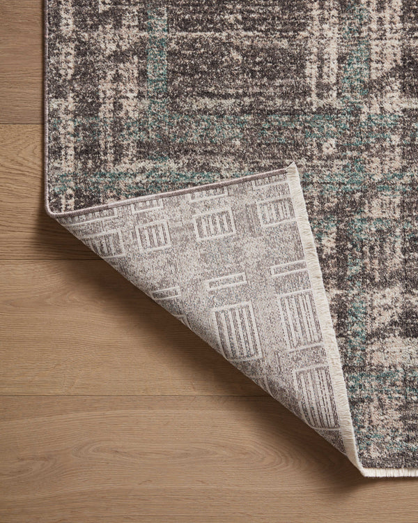 Angela Rose x Loloi Ember Rugs - Espresso / Multi-Blue Hand Home