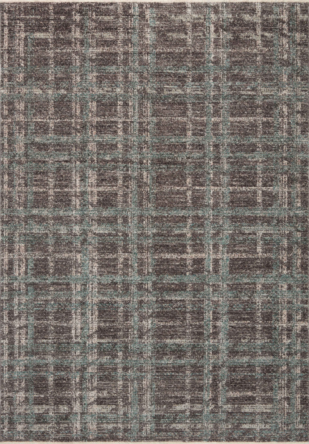 Angela Rose x Loloi Ember Rugs - Espresso / Multi-Blue Hand Home