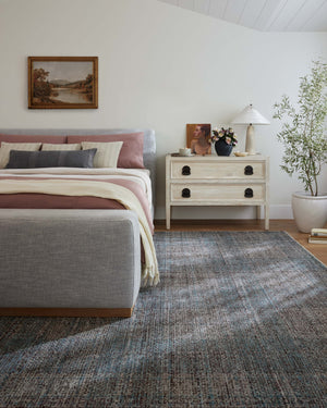 Angela Rose x Loloi Ember Rugs - Denim / Charcoal-Blue Hand Home
