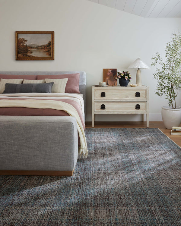 Angela Rose x Loloi Ember Rugs - Denim / Charcoal-Blue Hand Home